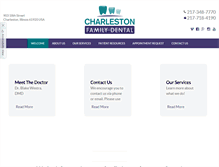 Tablet Screenshot of charlestonfamilydental.com